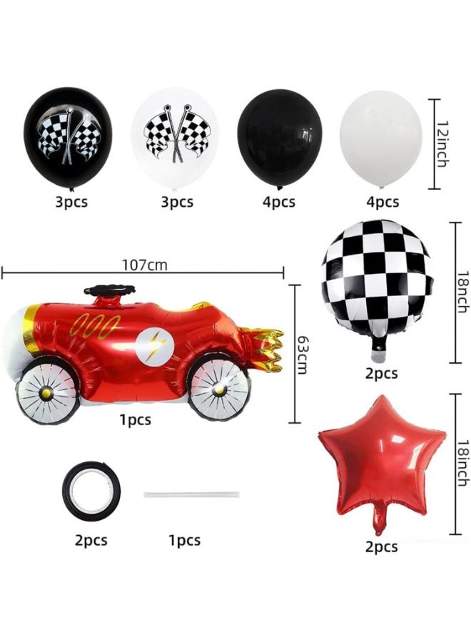 لينلي مجموعة بالونات سيارات السباق - Image 2